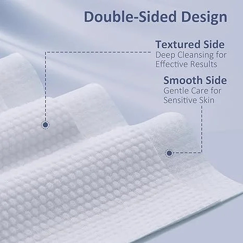 100Ct Dry Disposable Face Towels Cleansing Wipes for Face Sensitive Skin Washcloths 7.8" X 7.8"