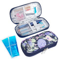 Insulin Cooler Travel Case with 2 TSA Approved Ice Packs - Insulin Pen Cooler Case, Suitable for Diabetic Insulin Bag, Medication for Peptide Case(Hydrangea)